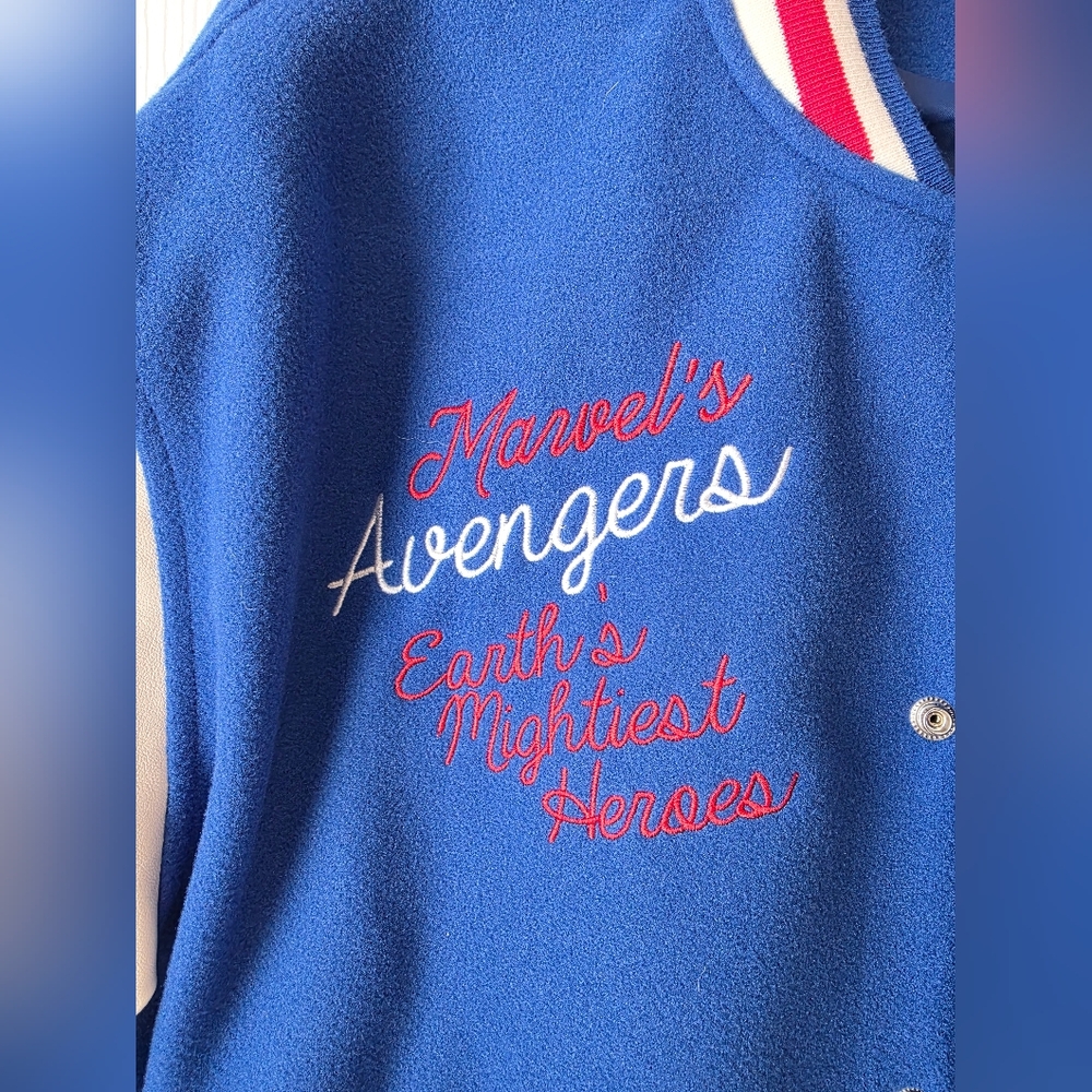 Marvel Avengers Blue and Cream Adult Jacket - Picture 8 of 9